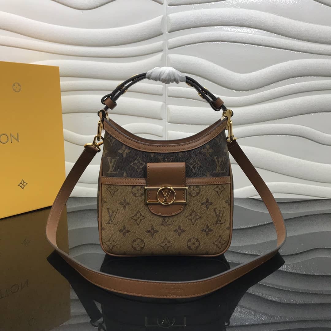 Louis Vuitton Monogram Dauphine MM Replica Hobo M45195
