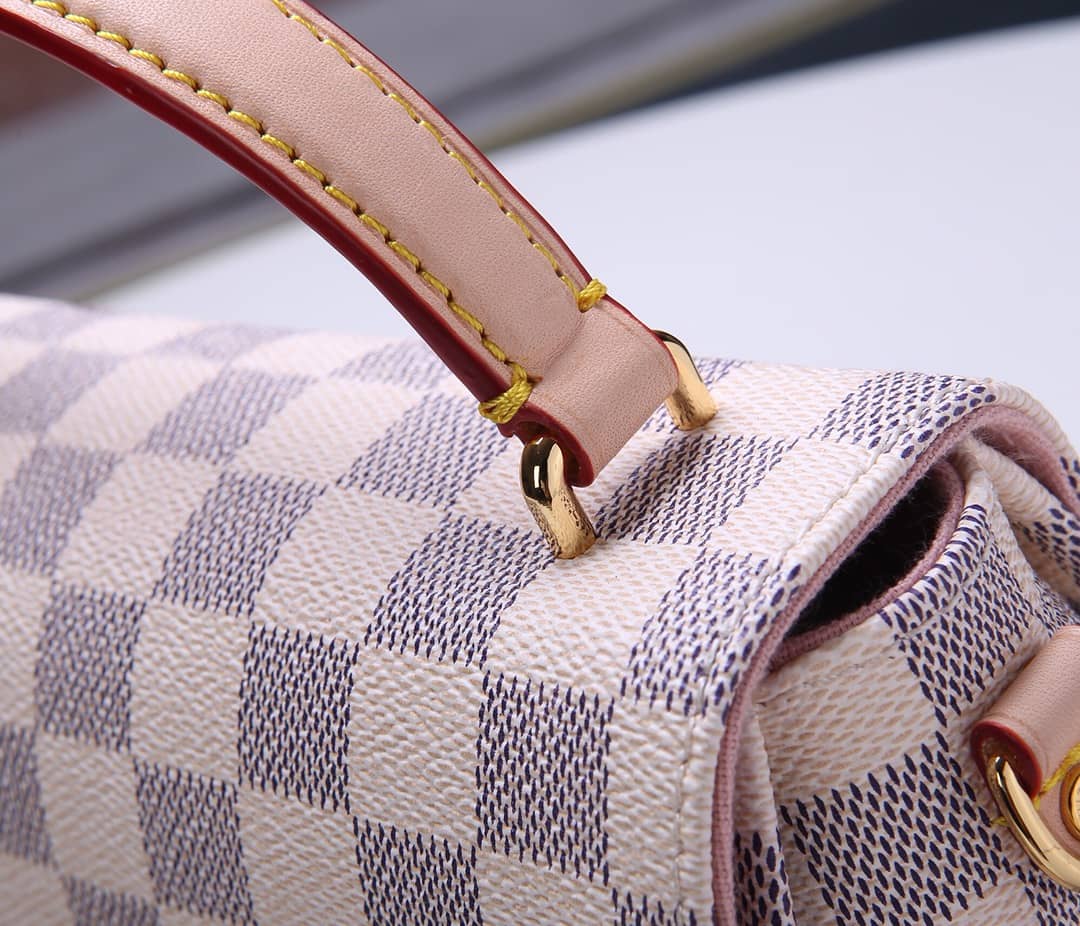 Louis Vuitton Damier Croisette Replica Shoulder Handbag White N41581