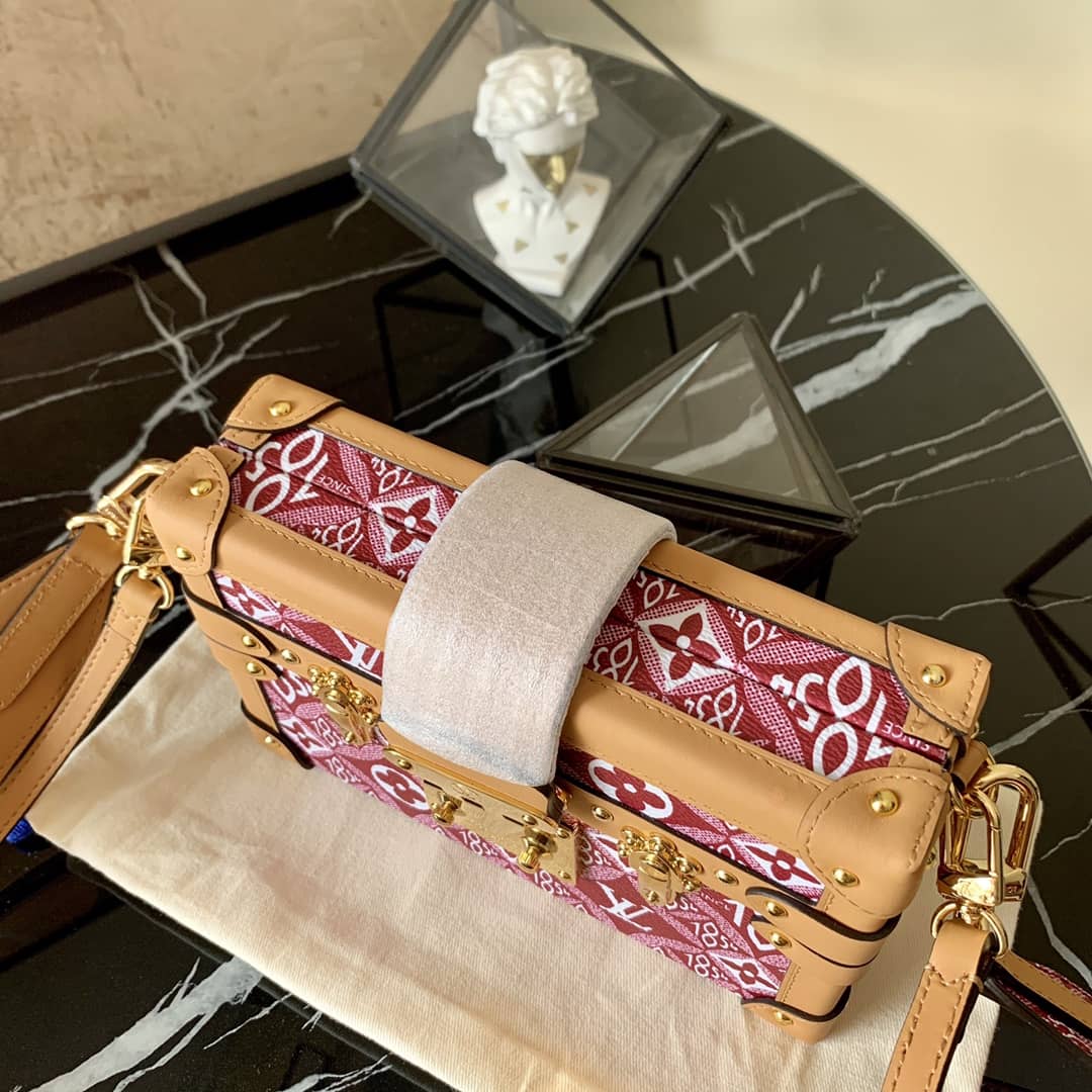 Louis Vuitton Since 1854 Petite Malle Replica Bag Red M57212