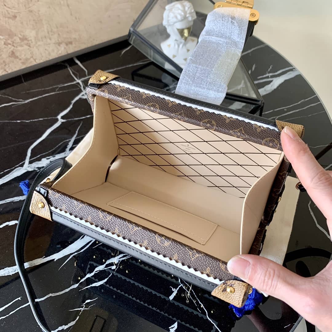 Louis Vuitton Petite Malle Monogram Canvas Replica Bag M44216