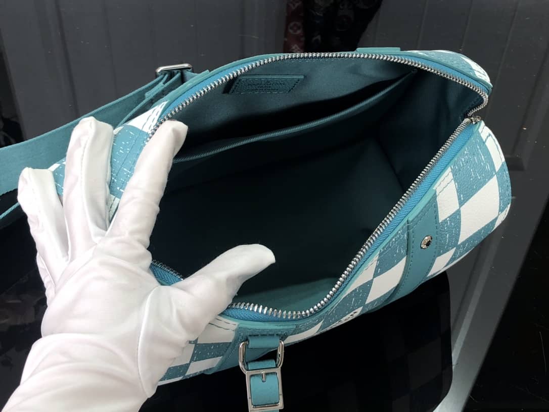 Louis Vuitton City Keepall Damier Turquoise Replica Shoulder Bag N50076