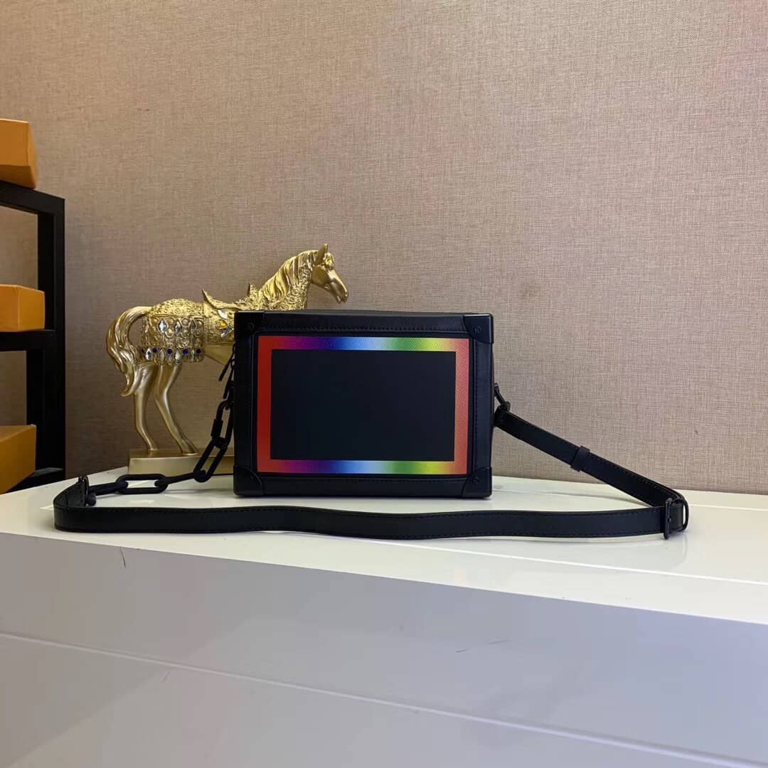 Louis Vuitton Soft Trunk Taiga Leather Rainbow Replica M30341