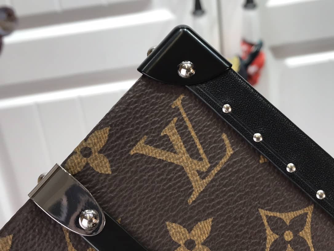 Louis Vuitton Trunk Monogram Eclipse Replica Bag Brown M20249