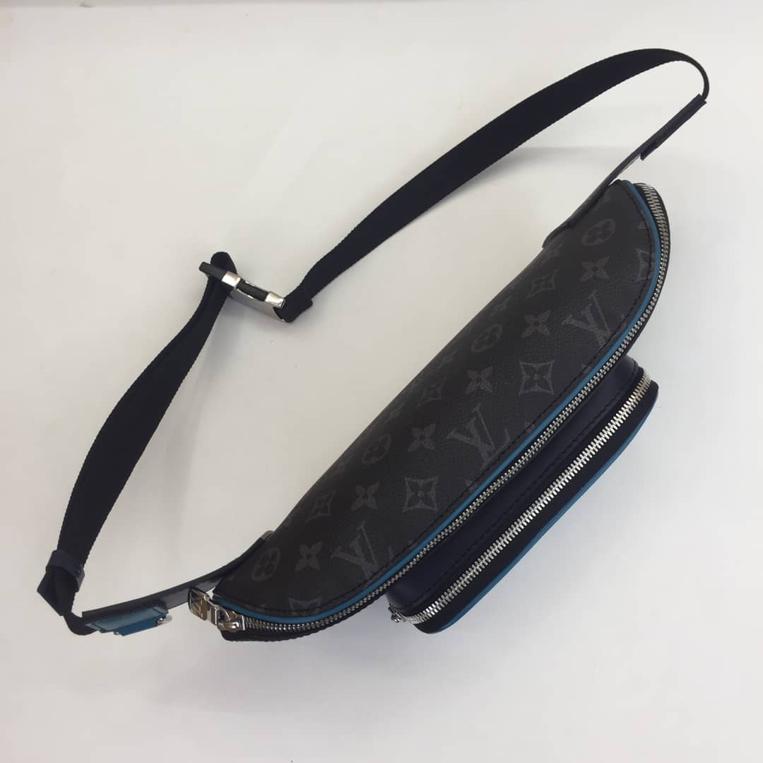 Louis Vuitton Damier Graphite Canvas Replica  Bumbag Black Blue M51464