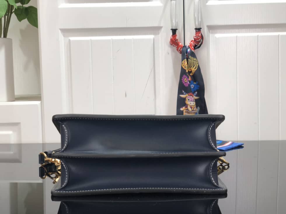 Louis Vuitton Dauphine MM Denim Leather M59631 Replica Shoulder Bag