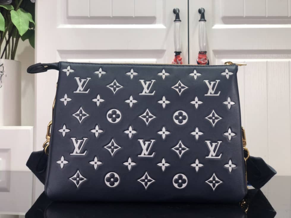 Best Replica Louis Vuitton Monogram Embossed Coussin PM M59398 Replica Shoulder Bag(ColaReps)