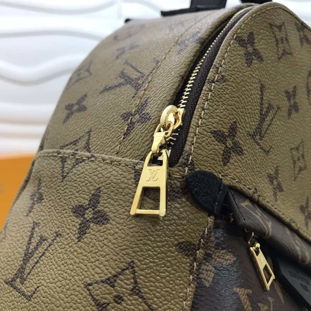 LV Backpack Replica Palm Spring Mini  Monogram Reverse Canvas Yellow M44872