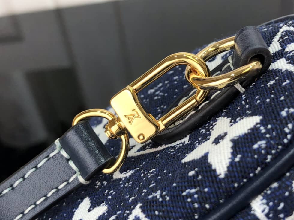 Louis Vuitton Crossbody Dupe Nano Speedy Denim Leather M81168