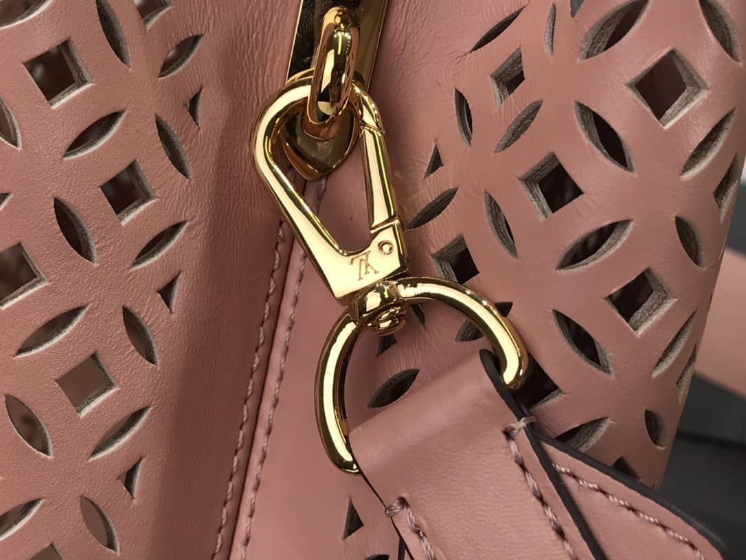 Louis Vuitton Capucines BB Cutout Leather Bag Replica Pink M57228