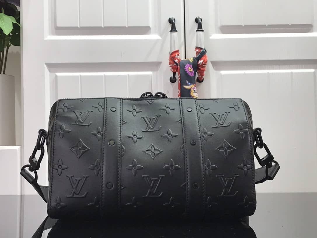 Louis Vuitton Monogram Seal Leather City Keepall Bag Replica M57955