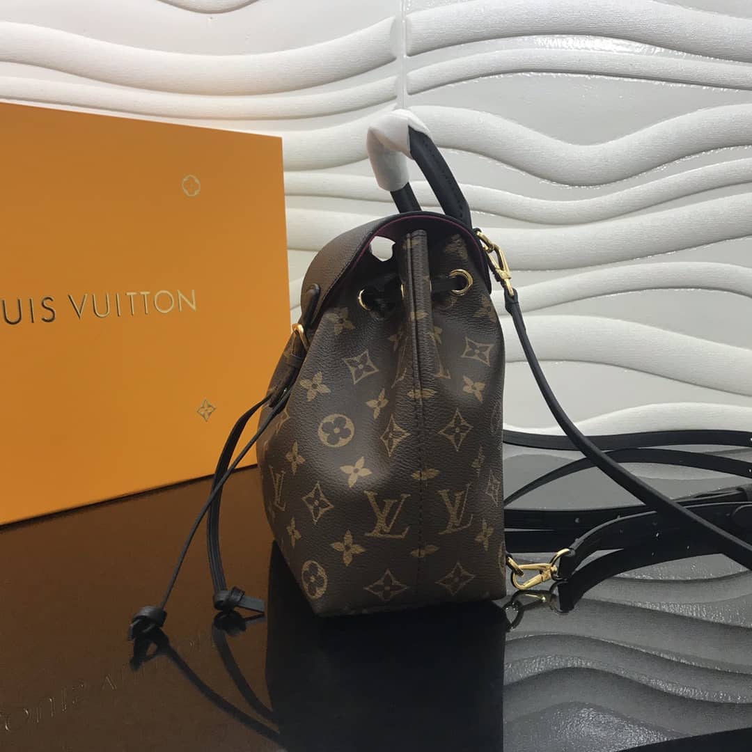 Louis Vuitton Montsouris BB Monogram Replica Backpack Black M45502