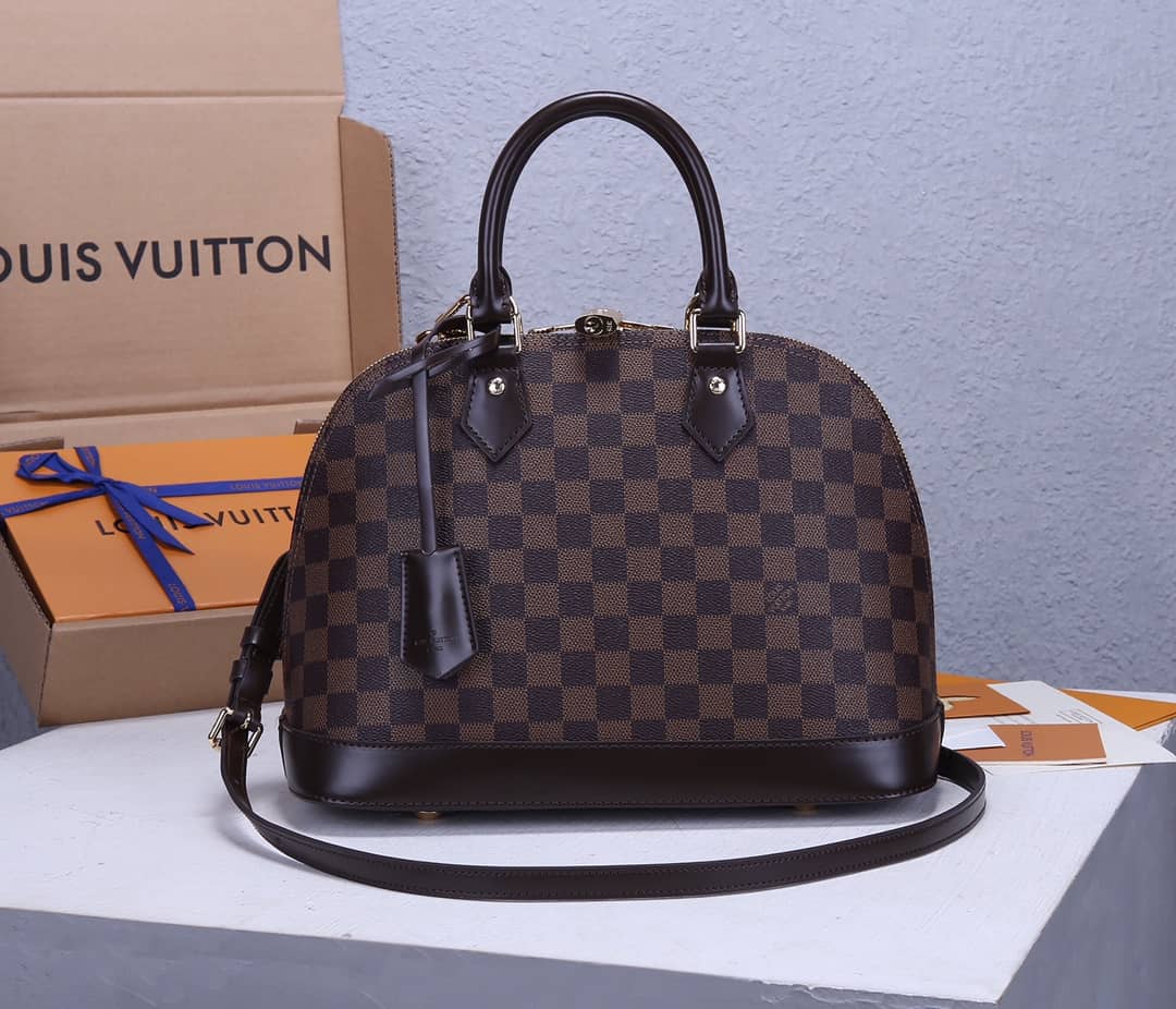 Louis Vuitton Alma PM Damier Ebene Canvas Replica Tote N53151