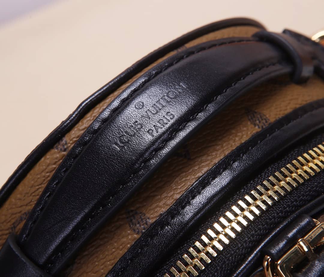 Louis Vuitton Monogram Reverse Mini Boite Chapeau Replica Shoulder Bag Brown M68276