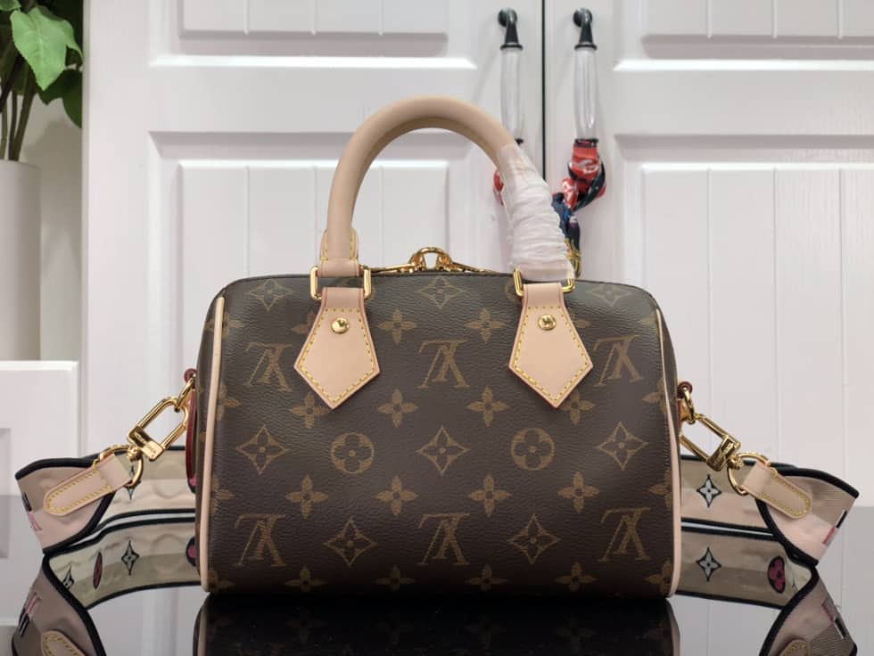 Louis Vuitton Crossbody Dupe Monogram Canvas Speedy 20 Black M45957
