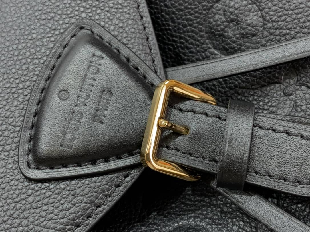 Louis Vuitton Ann Platt Montsouris PM Noir Leather Replica Backpack Black M45205