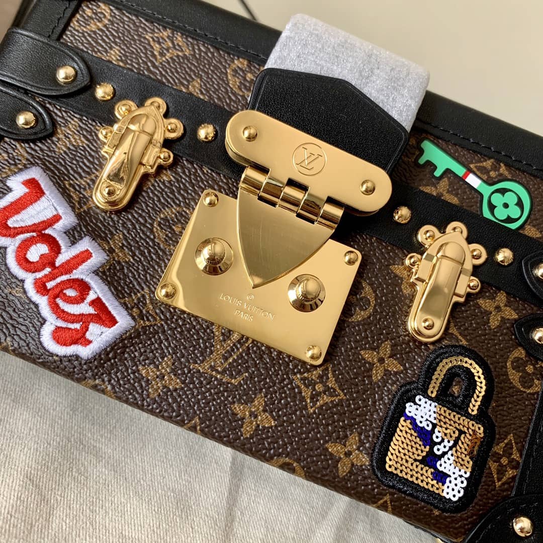 Louis Vuitton Petite Malle Monogram Canvas Replica Bag Brown M40273