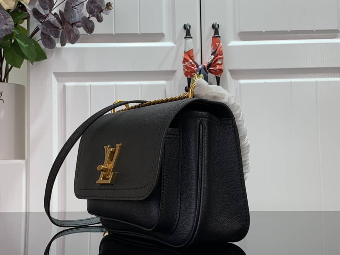Louis Vuitton Lockme Chain PM Replica Handbag Black M57073