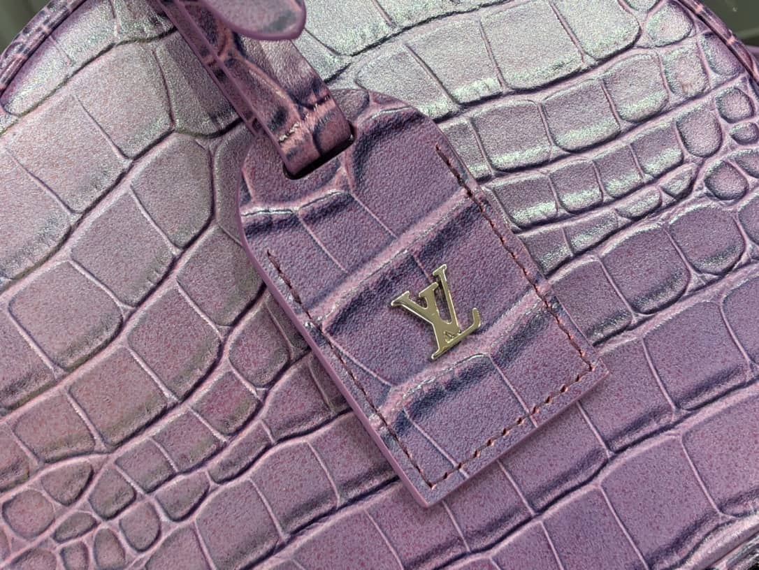 Louis Vuitton Petite Boite Chapeau Crocodilien Brillant Replica Bag Purple N93597