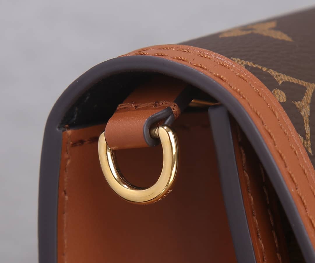 Louis Vuitton Dauphine Chain Wallet Replica Shoulder Bag Yellow M68746