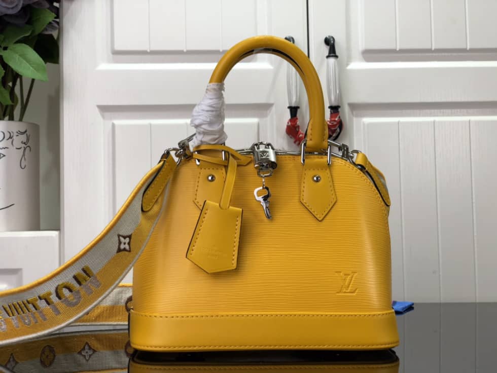 Louis Vuitton Alma BB Epi Leather Yellow M59357 Replica Shoulder Bag