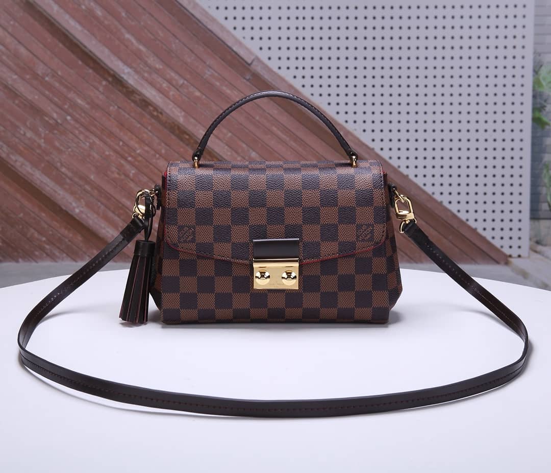 Louis Vuitton Damier Croisette Replica Shoulder Handbag Brown N41581
