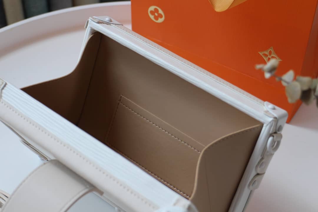 Louis Vuitton Petite Malle Monogram Canvas Replica Bag White M40273