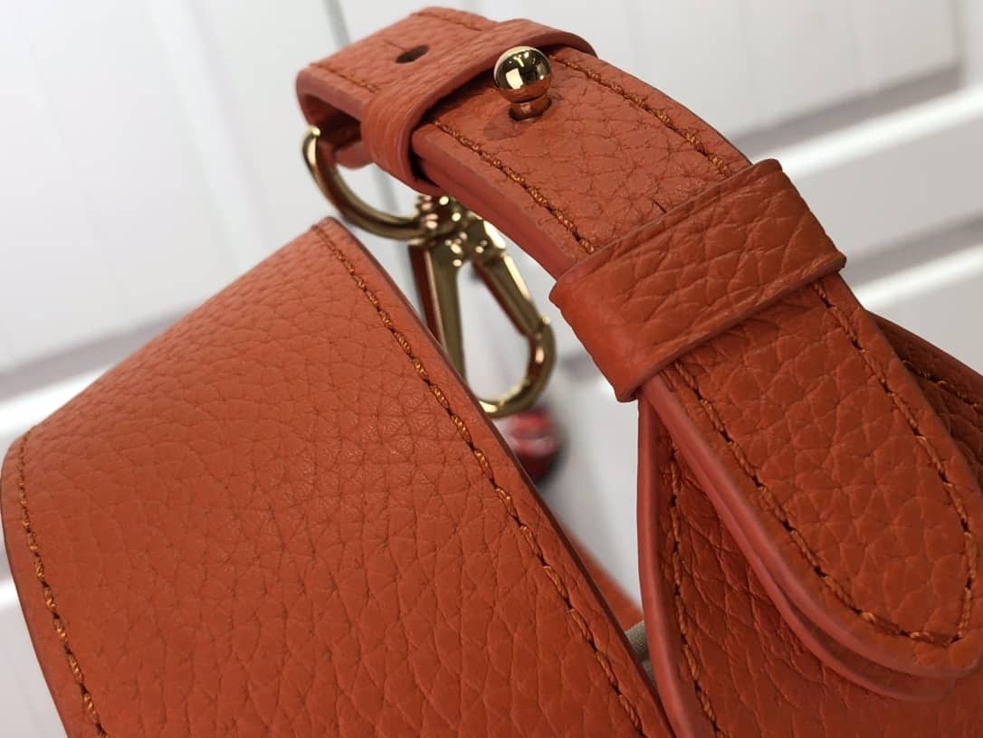 Louis Vuitton Capucines Embroidery Replica Bag Orange M48865