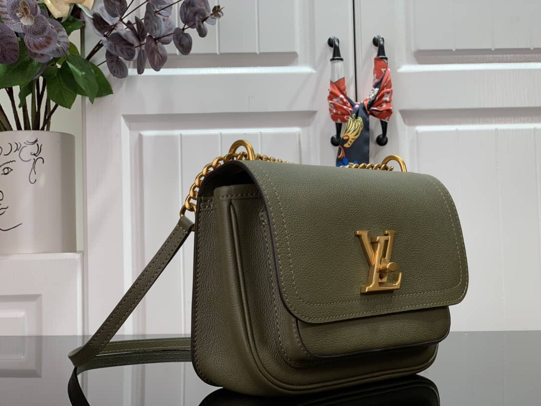 Louis Vuitton Lockme Chain PM Replica Handbag Green M57073