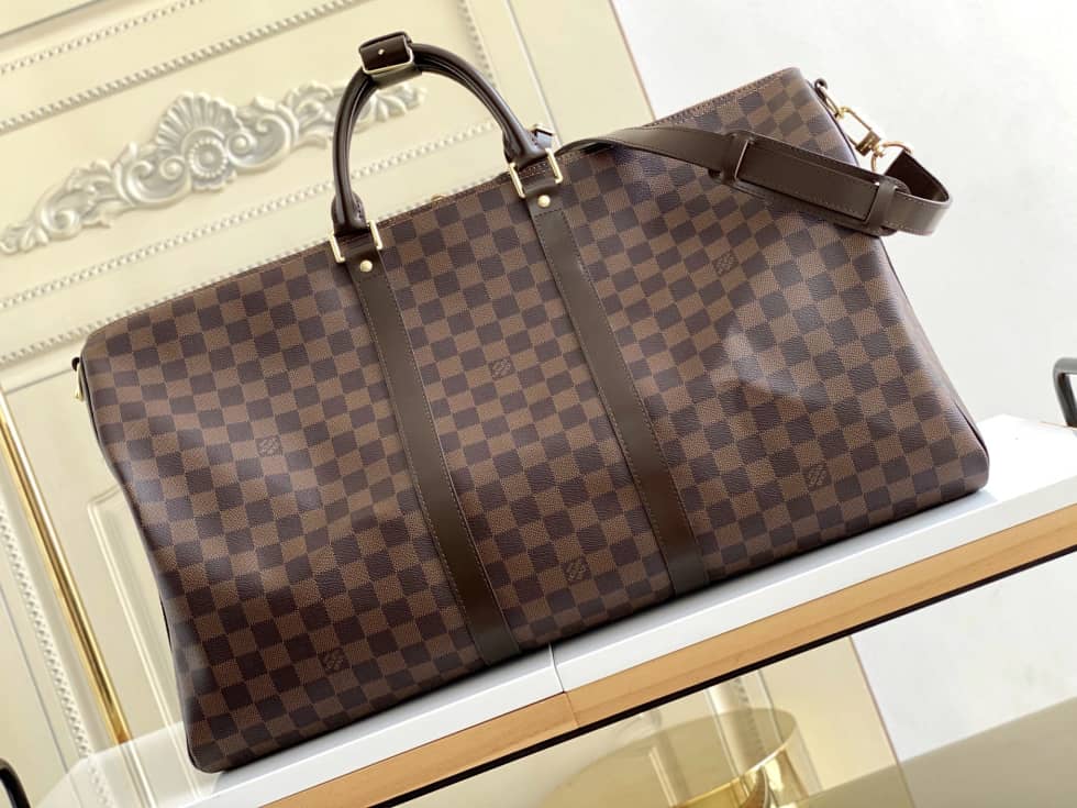 LV Duffle Bag Replica Keepall Bandouliere 55 Monogram M41414