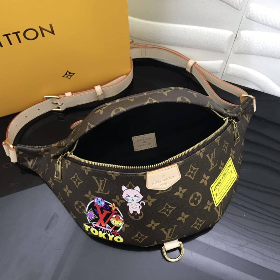 LV Bum Bag Dupe New Monogram  Crossbody Bag Brown M43644