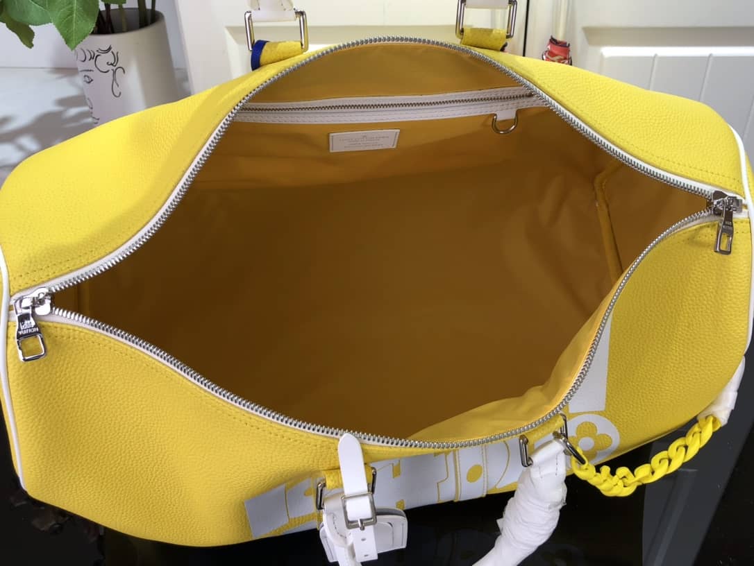 Louis Vuitton Keepall Bandoulière 50 Bag Cowhide Leather Replica M58748