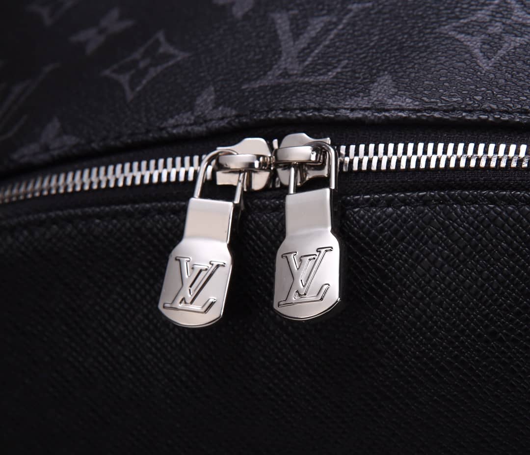 Louis Vuitton Discovery PM Leather Canvas Black M30230 Replica Backpack