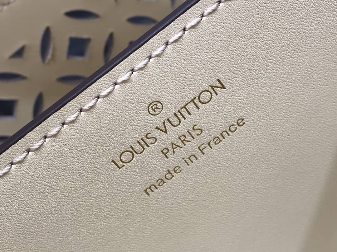 Louis Vuitton Capucines BB Cutout Leather Bag Replica Beige M57228