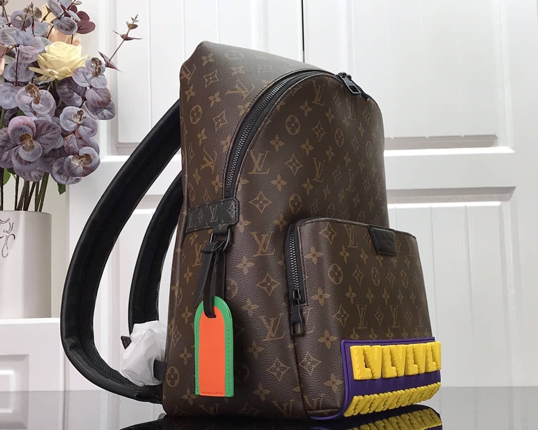 Louis Vuitton Monogram Yellow Logo Discovery Replica Backpack M57965