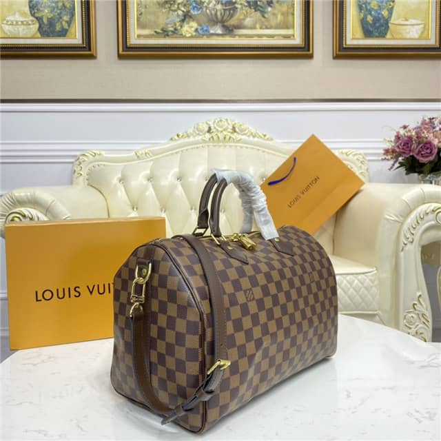 Louis Vuitton Replica Bags Speedy Bandouliere 35 Damier Ebene N41366