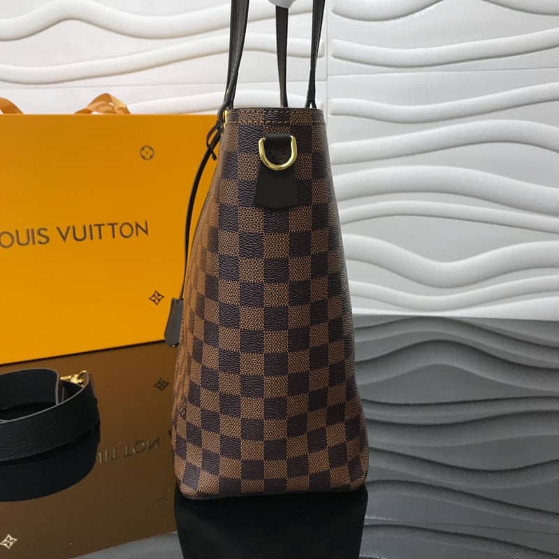 Louis Vuitton Jersey Damier Ebene Canvas Magnolia Bag Black Replica N44041