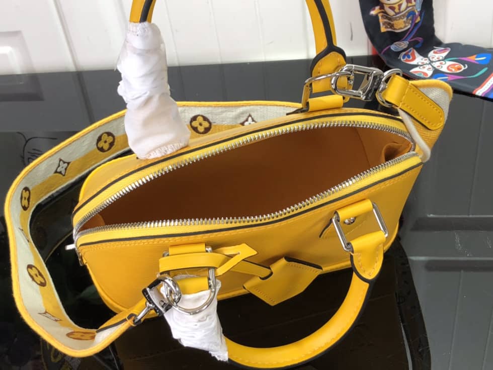 Louis Vuitton Alma BB Epi Leather Yellow M59357 Replica Shoulder Bag