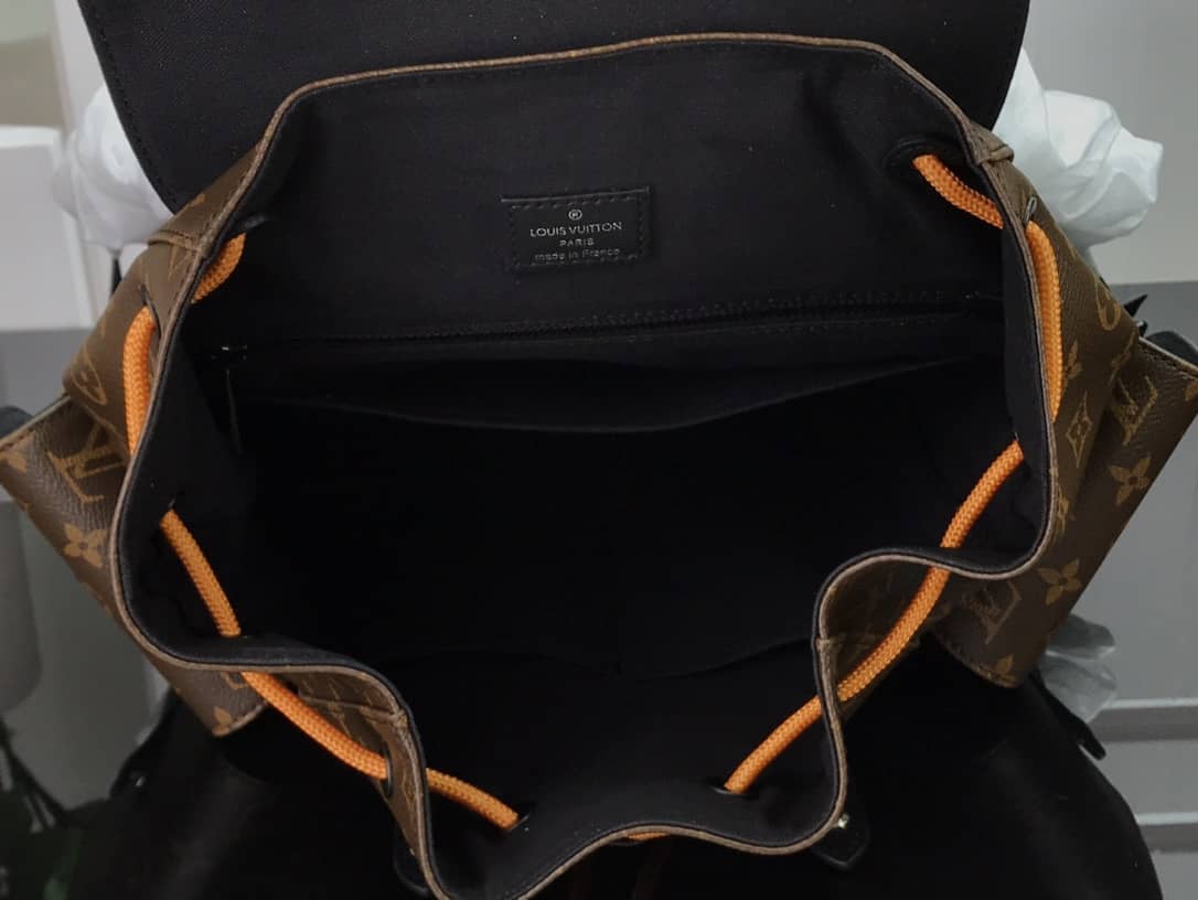 Louis Vuitton Christopher PM Monogram Macassar Canvas Leather Replica Backpack M43735