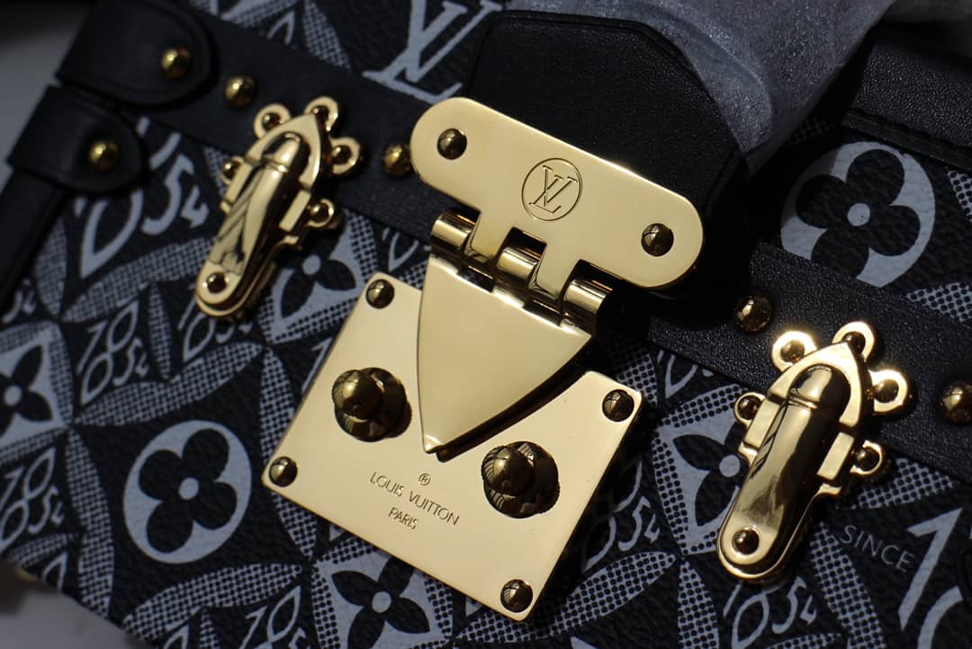 Louis Vuitton Petite Malle Monogram Canvas Replica Bag Black M40273