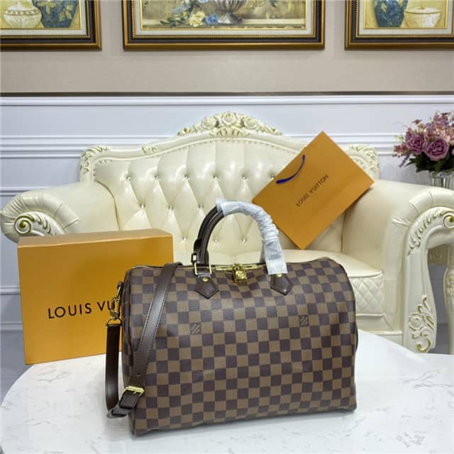 Louis Vuitton Replica Bags Speedy Bandouliere 35 Damier Ebene N41366