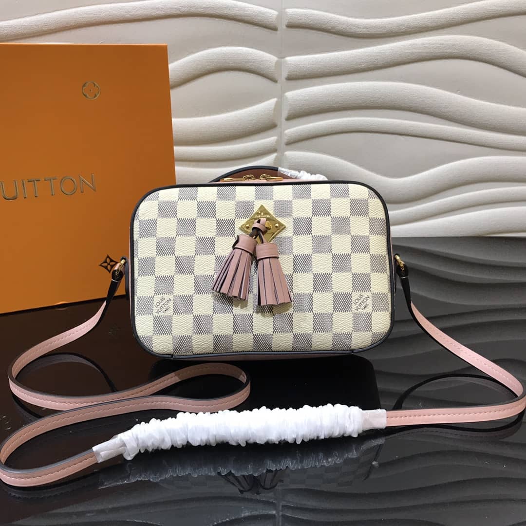 Louis Vuitton Damier Saintonge Replica Camera Bag Pink N40154