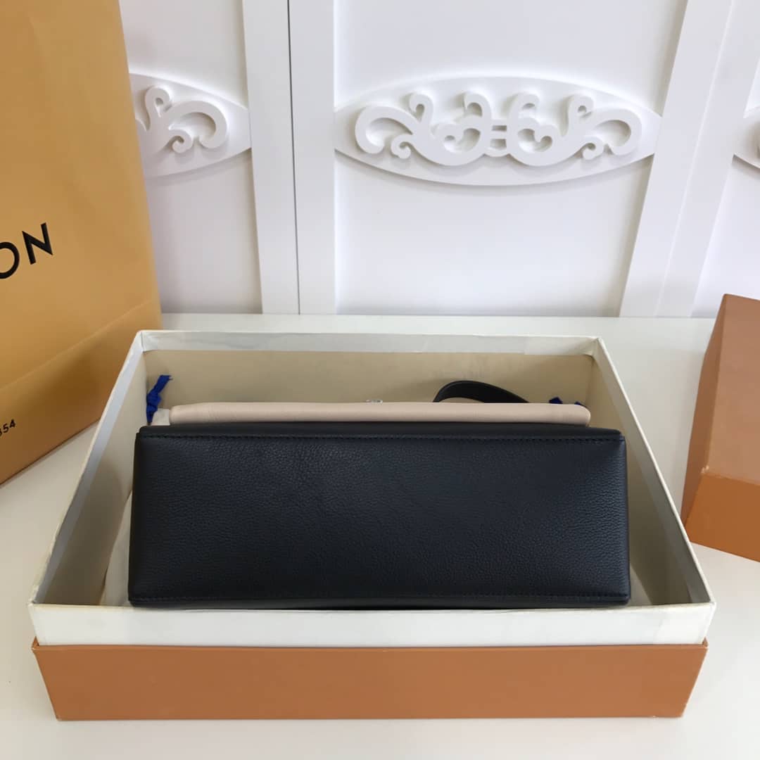 Louis Vuitton MyLockMe 2way Leather Grain Satchel Replica Green M54849