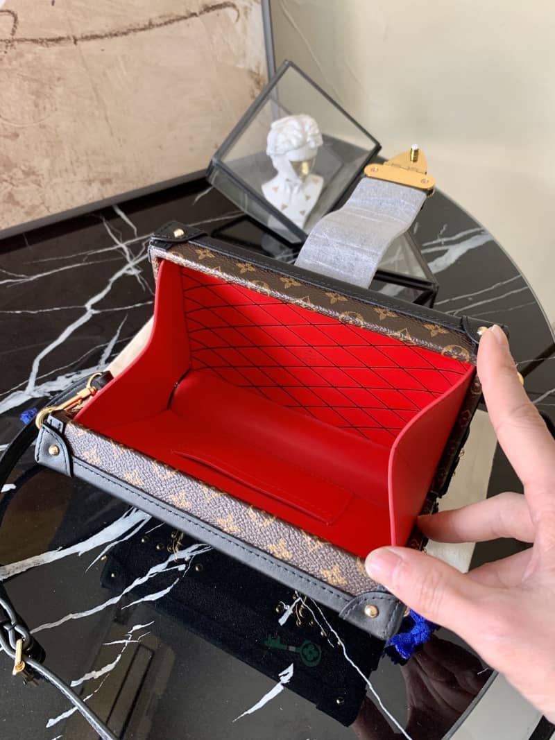 Louis Vuitton Petite Malle Monogram Canvas Replica Bag Brown M40273