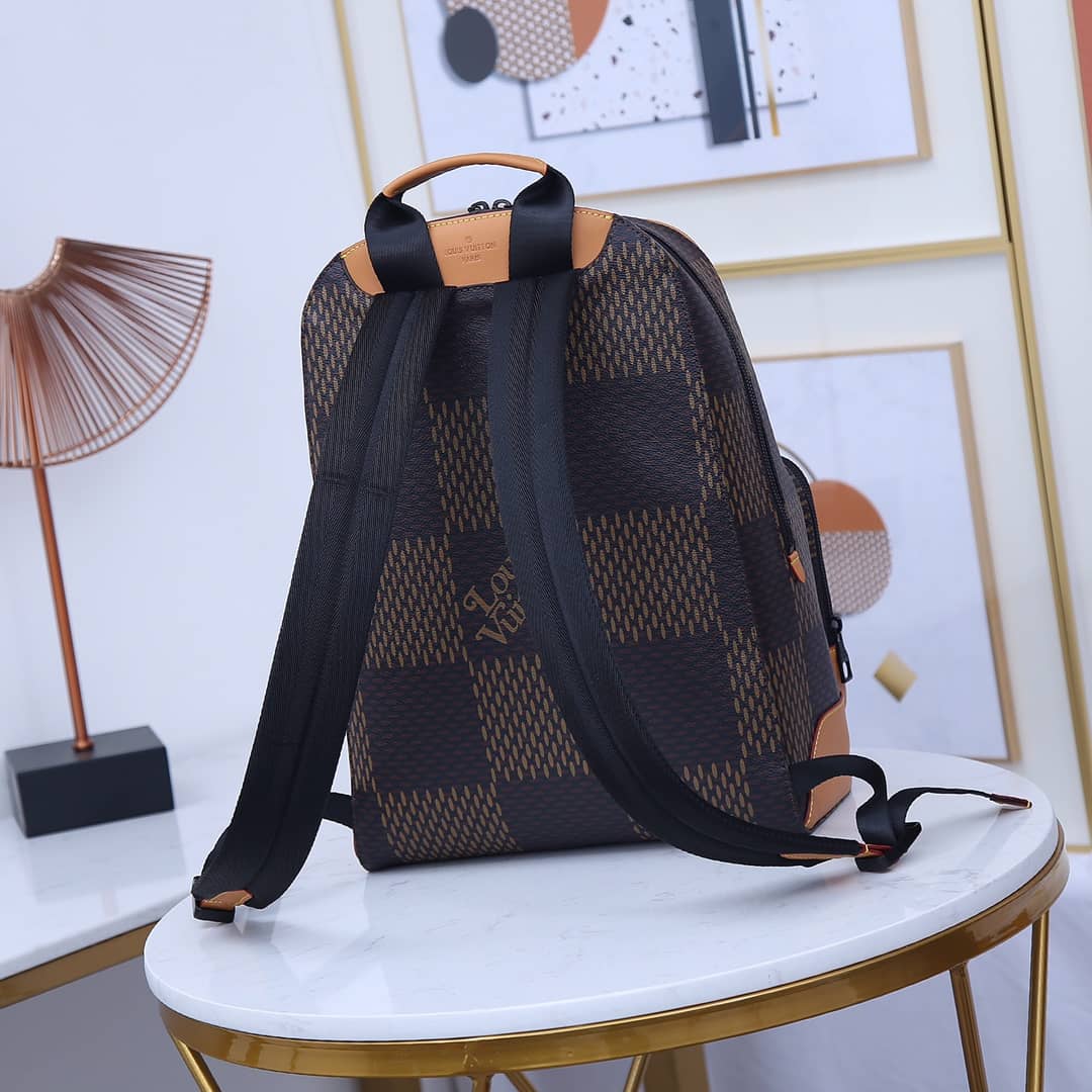LV Backpack Replica x Nigo Damier Giant Campus N40380