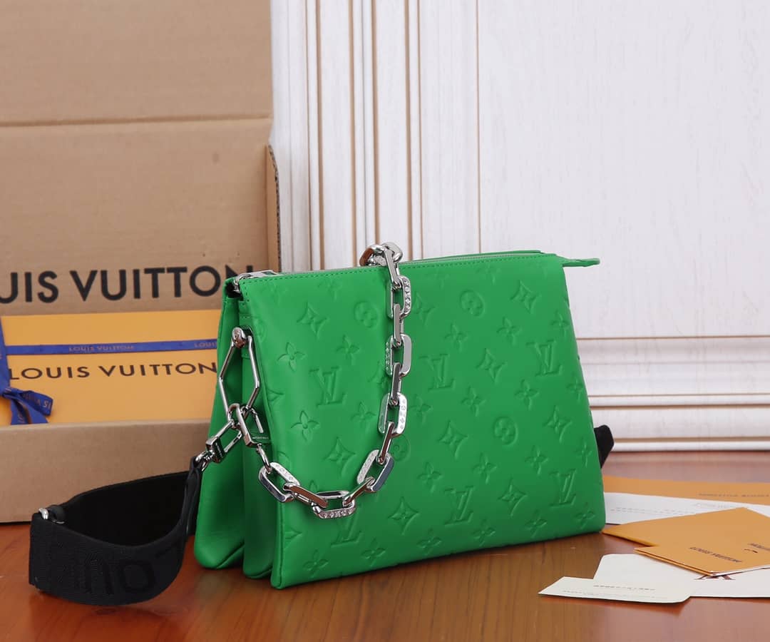 Louis Vuitton Coussin PM Monogram Embossed Replica Crossbody Bag Green M57790
