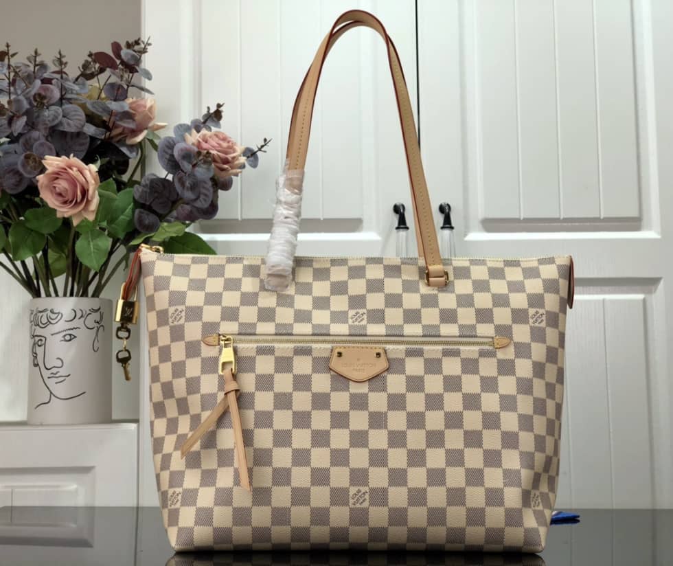 Louis Vuitton Damier Azur Canvas Lena MM Replica Handbag N44040