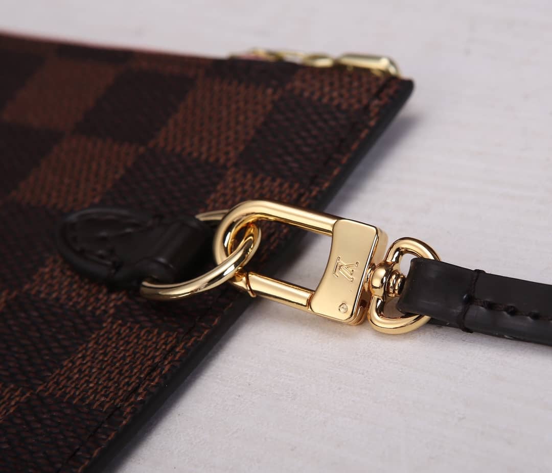 Louis Vuitton Neverfull MM Damier Ebene Tote Replica Pink N41358