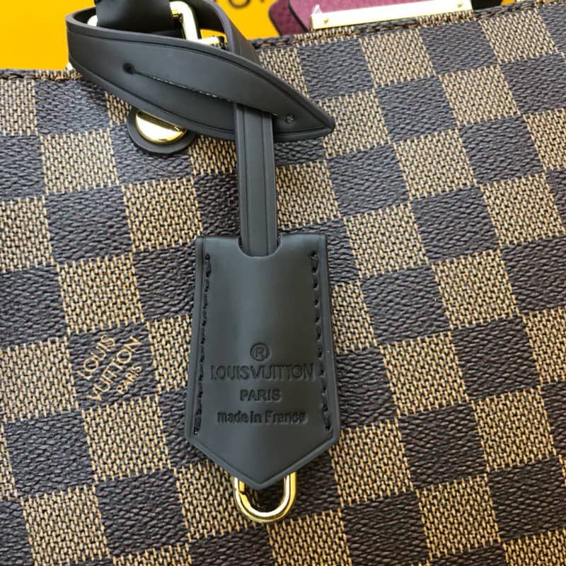 Louis Vuitton Damier Ebene Canvas Brittany Bag Replica Red M41674