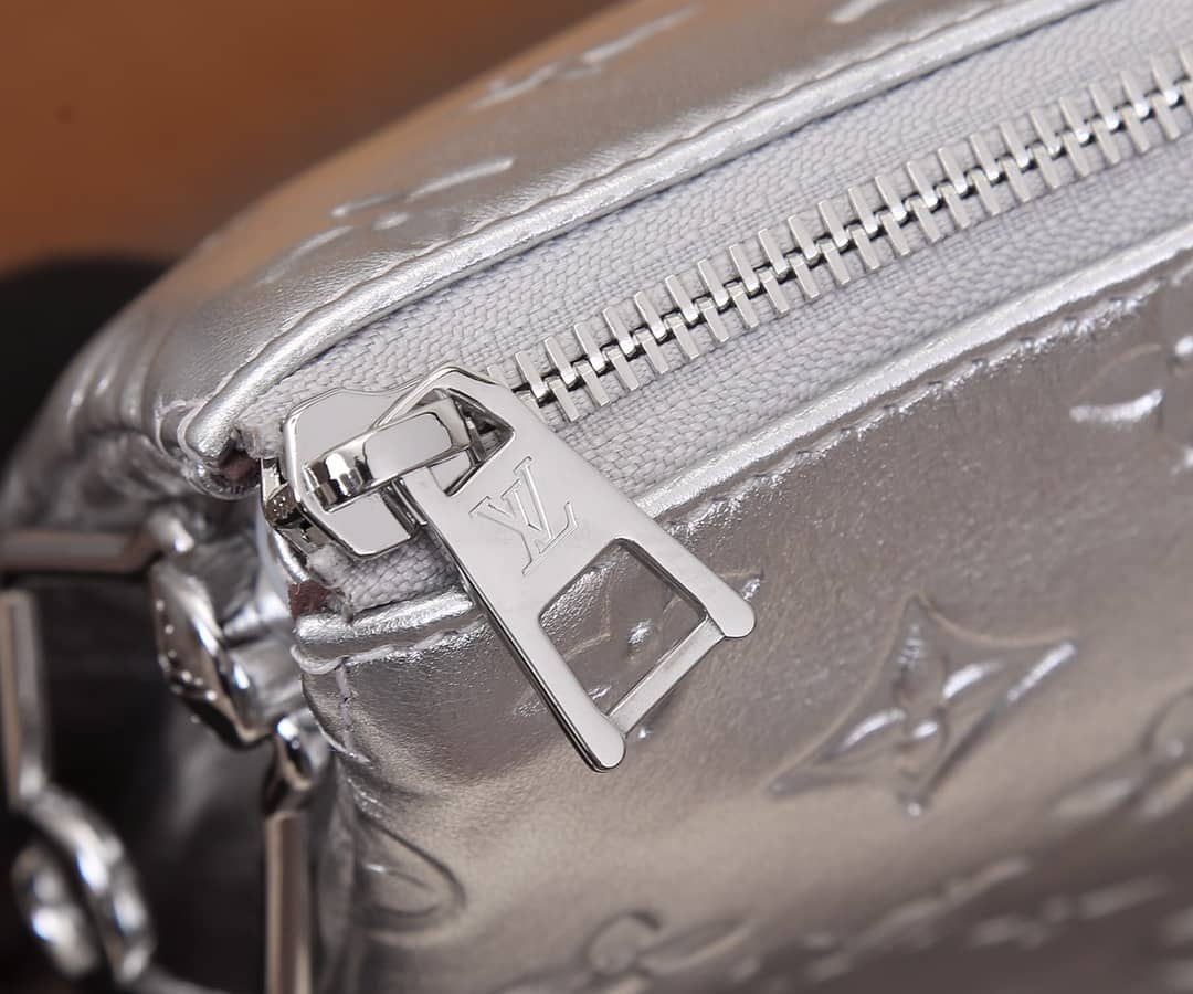 Louis Vuitton Coussin PM Monogram Embossed Replica Crossbody Bag Silver M57790