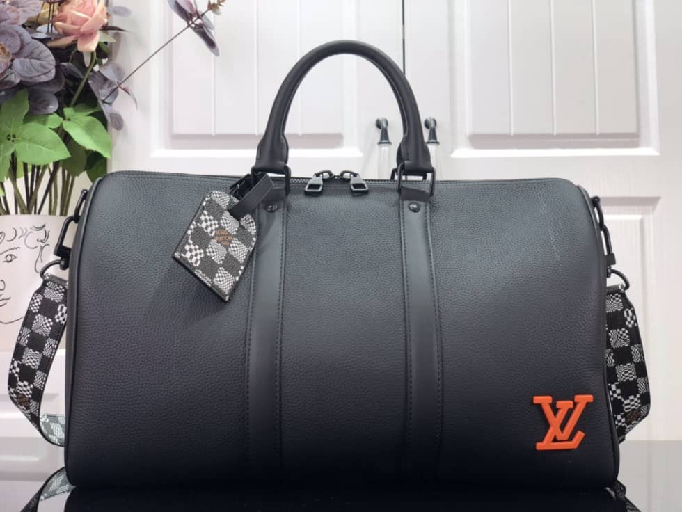 LV Duffle Bag Replica Damier Distorted Keepall Bandouliere 40 M57416